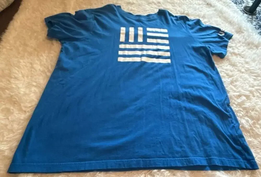 The North Face USA Flag Graphic T-Shirt Blue Men's Size XXL